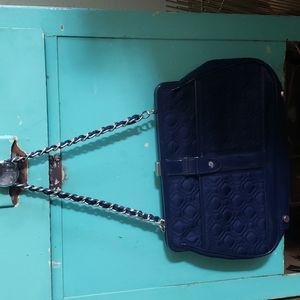 EUC Vera Bradley quilted purse with chain shoulder strap